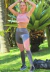 Conjunto Fitness Calça Legging Assimétrica + Top Tomara Que Caia + Regatinha Tela Dry Cinza com Rosé - O Poder da Elegância e Performance na internet