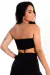 Cropped Preto Tomara que Caia Liso: Elegância e Sofisticação para Todos os Momento na internet