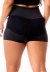 Short Fitness Academia Preto com Tela Dry Fit e Elástico Branco Cintura Alta, Conforto e Estilo Exclusivos para Seu Treino - comprar online