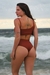 Biquíni Top e Calcinha Cintura Alta Terracota Le Paradis - Elegância e Sustentação Incomparáveis - comprar online