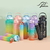 Kit c/3 Garrafas De Água Squeeze Academia Com 2000ml 700ml E 300ml Portátil Adesivos
