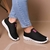 Tênis Meia Calce Fácil Sneaker Slip On de Botinha Ortopédico Feminino Esportivo Casual confortável Academia - GraziaPerfetta