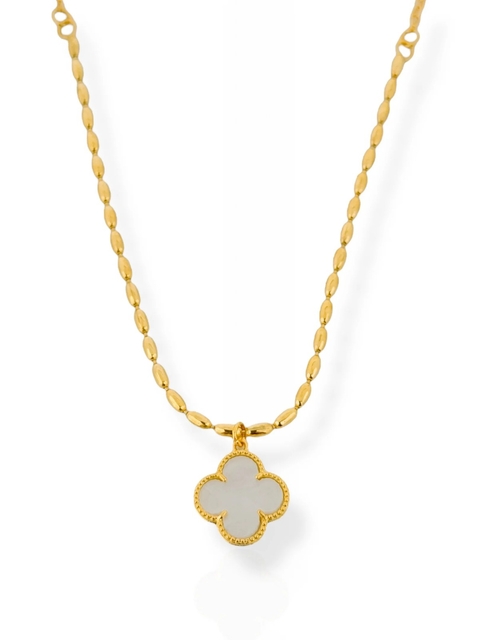 Choker inspiração Virginia Folheado a Outro 18k e madrepérola