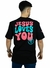 CAMISETA O RETIRO - JESUS LOVES YOU - PRETO na internet