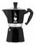 Bialetti Moka Express 1 Pocillo Cafetera Italiana Aluminio Color Negro