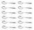 12 Cucharitas De Cafe Tramontina Athenas Acero Inox Samihome