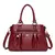 Bolsa Feminina LANYIBAIGE de Couro PU Macio | Grande Capacidade | 3 Compartimentos | Ombro e Crossbody | Estilo Casual - eden global