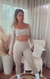 Conjunto Calça + Top Manga - Nude - comprar online