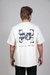 Camiseta Relax "SP4C3" Off white na internet