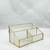 Organizador vidrio gold 25x13x12 - comprar online