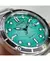 Reloj Citizen AW1816-89L Hombre Eco Drive Acero Inoxidable Malla Plateado Bisel Negro Fondo Verde - kansha relojes