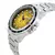 Reloj Citizen AW1816-89X Para Hombre Eco Drive Analogico Malla Plateado Bisel Negro Fondo Amarillo en internet