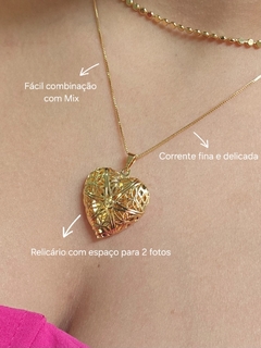 RELICÁRIO CORAÇÃO | SEMIJOIA - comprar online