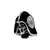BERLOQUE BANHADO A PRATA DARTH VADER