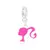 Berloque banhado a prata Barbie - pink