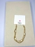 Pulseira folheada strass bola cristal dourado