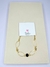 Pulseira folheada oval cristal preto dourado