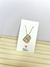 Colar letras cravejadas dourado B