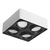 Plafon Techo Cardanico Led Ar111 4 Luces Blanco Vancouver Db