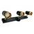 Lámpara Aplique Spot Pared Led 3 Luces Negro Oro Eitu Candil