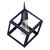Lampara Colgante Cubo Negra Industrial 1 Luz E27 Ferrolux