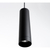 Colgante Led Lineal Cilindrico Minimalista Negro Viker Vk