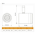 Cabezal Aluminio Cilíndrico Blanco Móvil Ar111 Led 3010 -mac - comprar online