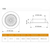 Embutido Redondo Blanco Brilloso Orientable Ar111 Led -mac en internet