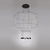 Colgante Estructura Negro Mate Led Integrado 5w Exa-8 Gmge en internet