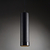 Colgante Led Lineal Cilindrico Minimalista Negro Viker Vk en internet