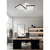 Plafon Triple Cuadrado Decorativo 58w Led Calida Oregon Db en internet