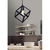 Lampara Colgante Cubo Negra Industrial 1 Luz E27 Ferrolux - Copilan Iluminación