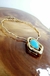 Choker Pingente Grande Azul na internet