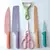 Conjunto de Facas 6 Peças Aço Inoxidável Colorido Multifunci - loja online