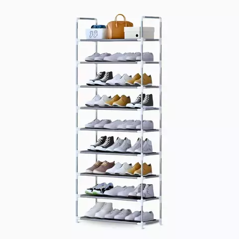 Sapateira Vertical organizador com 9 Prateleiras