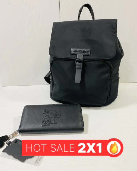 Mochila Trendy + billetera de regalo