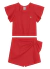Conjunto Blusa Cropped e Shorts Saia Cotton Poá/TAM: 6/FEMININO