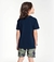 Conjunto Infantil Camiseta Com Bermuda Trick Nick Azul - baruc kids