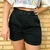 Short Alfaiataria Preto com Cinto 