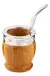 MATE IMPERIAL ALGARROBO CINTA FLORES ACERO + PICO LORO INOXIDABLE