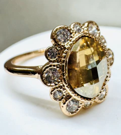Anillo- Xuping Talle 17 - Doble baño de oro - comprar online
