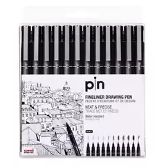 Microfibras Uni Fineliner Drawing Pen x12 - comprar online