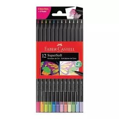 LÁPICES FABER CASTELL SUPERSOFT NEON Y PASTEL X12