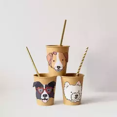 Vasos polipapel perritos - comprar online