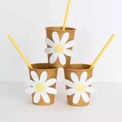Vasos polipapel margarita