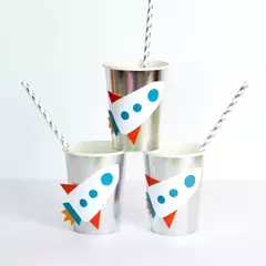 Vasos polipapel planetas