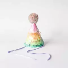 Bonete arcoiris flecos