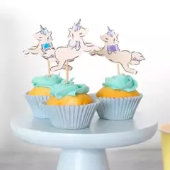 Toppers cupcakes unicornio