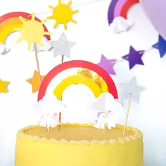 Deco torta arcoiris pastel - Tarjelandia Center