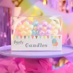Set Velas Margaritas Pastel X5